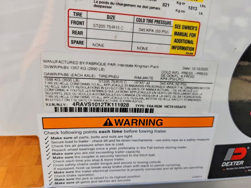 2026 Interstate Unknown VIN 4RAVS1012TK111928 COPART salvage auction — MINOR DENT/SCRATCHES, TN - DIS/DLR/EXP ONLY CLEAN TITLE (P), sold $1,450 on 2026-09-18 (photo 8)