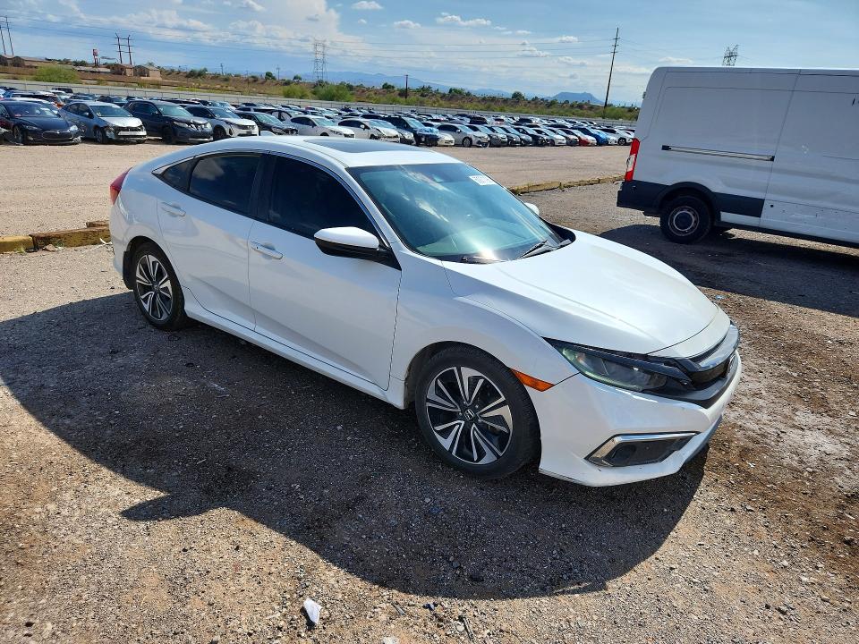 2019 Honda Civic VIN 19XFC1F3XKE206865 COPART salvage auction — FRONT END, Ca - Salvage Certificate, sold $6,100 on 2026-08-28 (photo 4)