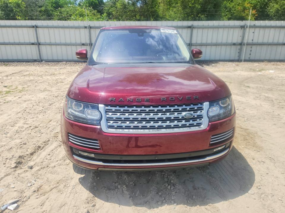 2016 Land rover RANGE ROVER VIN SALGV2EF2GA271454 COPART salvage auction — REAR END, FL - CERT OF TITLE SLVG REBUILDABLE, sold $6,500 on 2026-08-19 (photo 5)