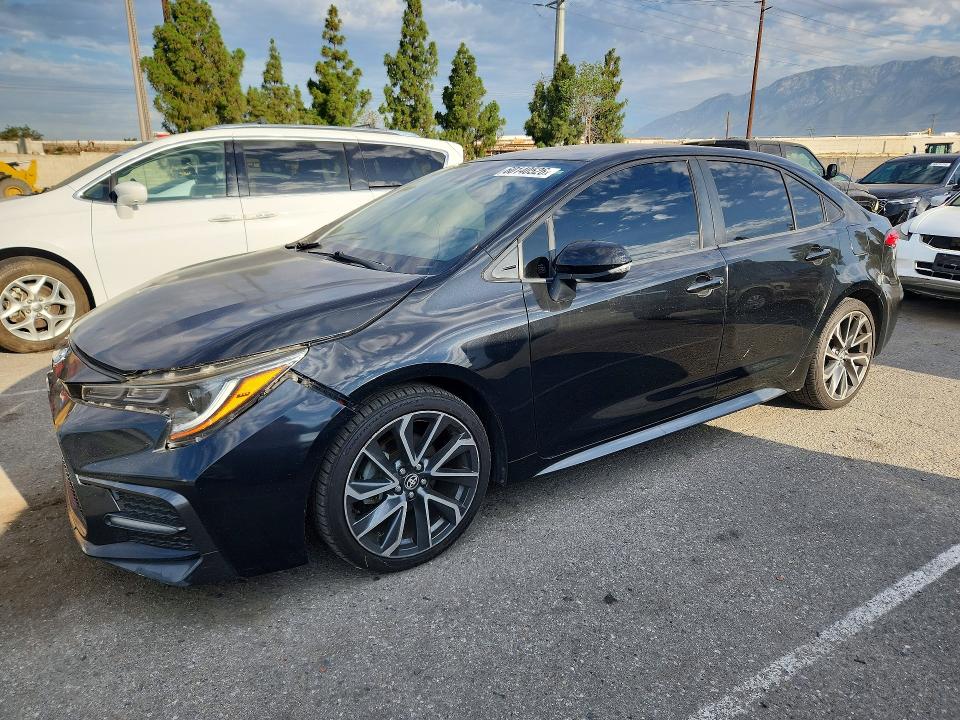 2020 Toyota Corolla VIN JTDS4RCE6LJ038680 COPART salvage auction — FRONT END, Ca - Cert Of Title-Salvaged, sold $4,350 on 2026-07-16 (photo 1)
