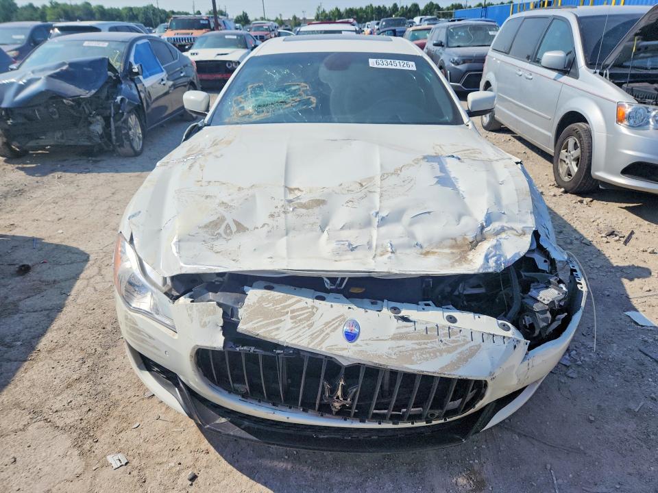 2014 Maserati Quattroporte VIN ZAM56RRA8E1077734 COPART salvage auction — FRONT END, Fl - Cert Of Title Slvg Rebuildable, sold $150 on 2026-08-04 (photo 5)