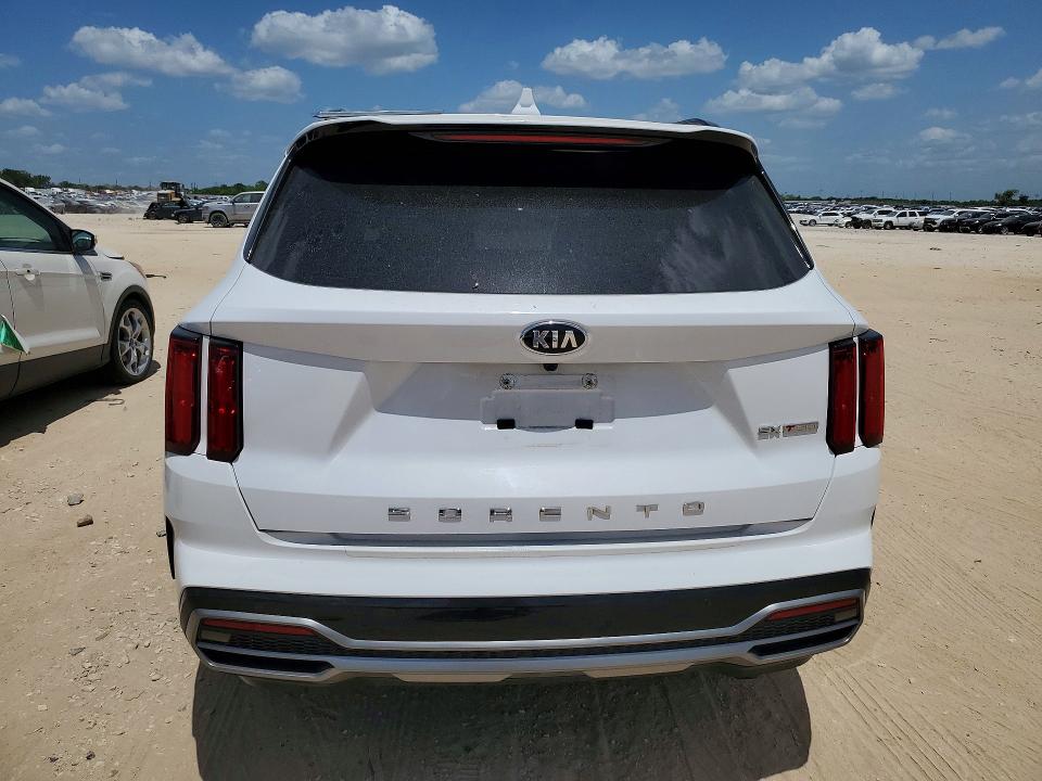 2021 Kia Sorento VIN 5XYRK4LF7MG067462 COPART salvage auction — FRONT END, Tx - Salvage Vehicle Title, sold $8,700 on 2026-08-27 (photo 6)