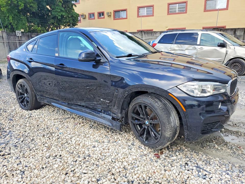 2017 BMW X6 VIN 5UXKU0C37H0G57488 COPART salvage auction — SIDE, Fl - Cert Of Title Slvg Rebuildable, sold $9,300 on 2026-07-17 (photo 4)