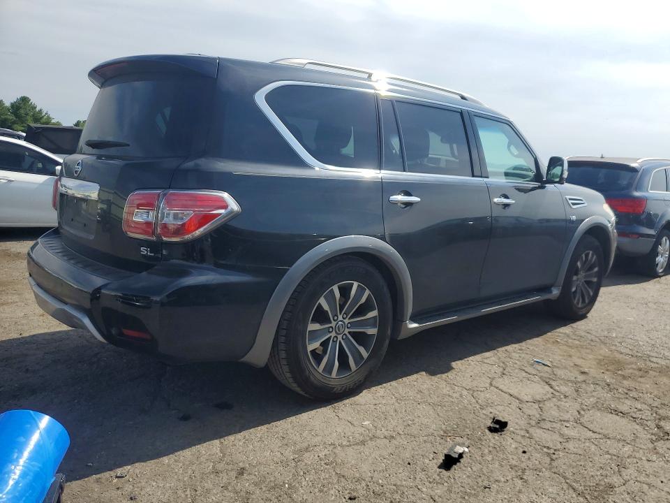 2017 Nissan Armada VIN JN8AY2NCXH9502876 COPART salvage auction — MINOR DENT/SCRATCHES, Pa - Cert Of Title, sold $4,100 on 2026-07-31 (photo 3)