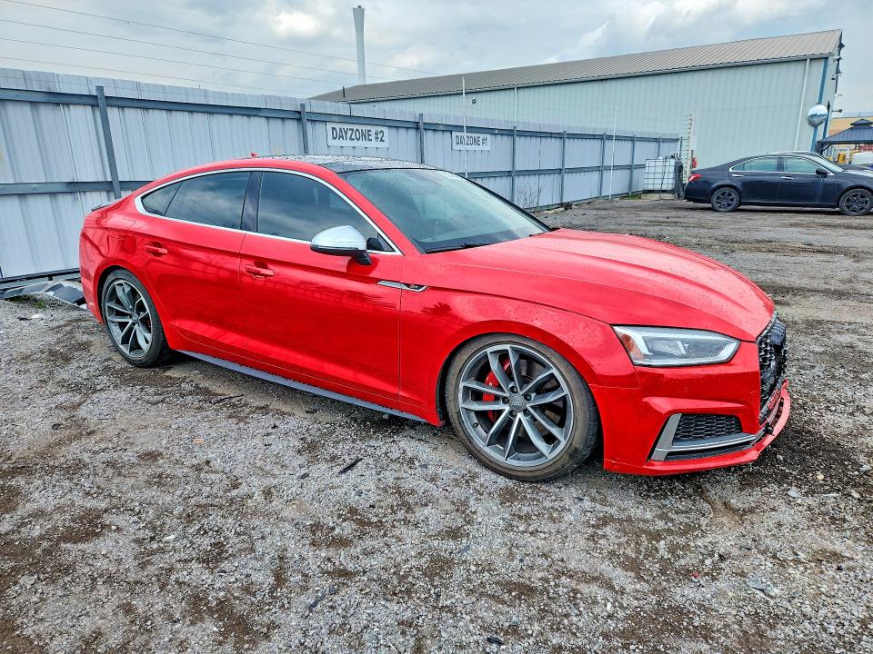 2018 Audi S5 VIN WAUB4CF53JA005235 COPART salvage auction — FRONT END, On - Permit Salvage, sold $7,800 on 2026-08-13 (photo 4)