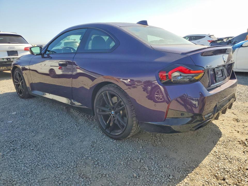2022 BMW M2 VIN 3MW53CM02N8C61584 COPART salvage auction — MINOR DENT/SCRATCHES, Ca - Salvage Certificate, sold $25,000 on 2026-08-21 (photo 2)