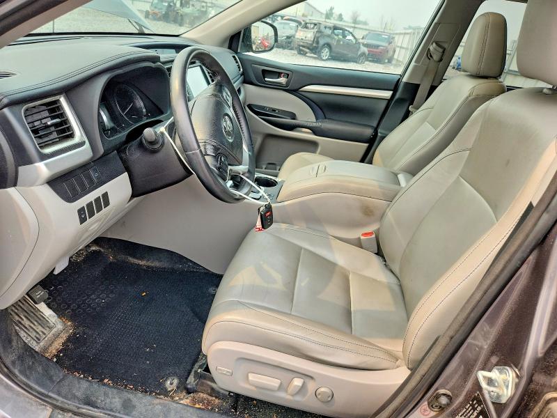 2014 Toyota Highlander VIN 5TDJKRFH1ES068778 COPART salvage auction — HAIL, Wi - Certificate Of Title, sold $175 on 2026-07-27 (photo 7)