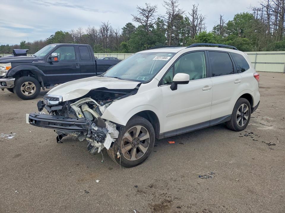2018 Subaru Forester VIN JF2SJARC5JH555328 COPART salvage auction — Burn Engine, Ny - Mv-907A Salvage Certificate, sold $400 on 2026-07-22 (photo 1)