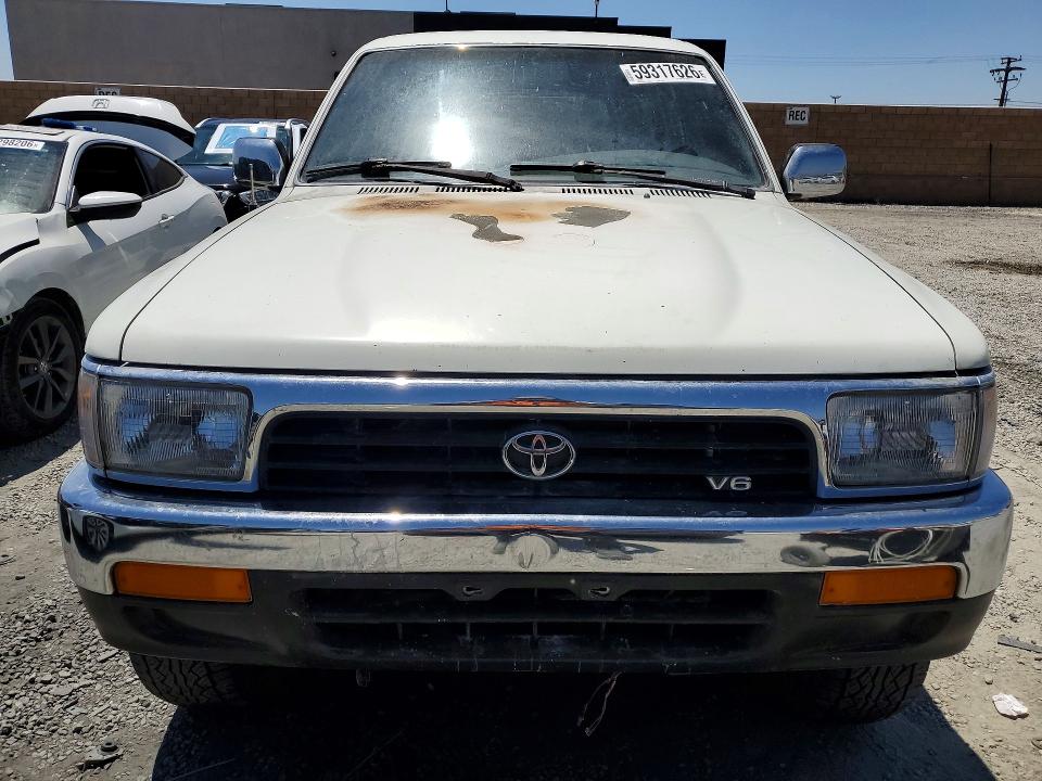 1992 Toyota 4runner VIN JT3VN39W4N8034133 COPART salvage auction — Burn Engine, CA - SALVAGE CERTIFICATE, sold $350 on 2026-07-22 (photo 5)