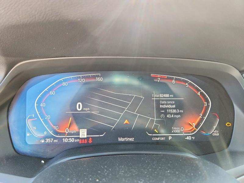 2020 BMW X5 VIN 5UXCR6C09L9B65919 COPART salvage auction — FRONT END, CA - SALVAGE CERTIFICATE, sold $15,700 on 2026-07-20 (photo 9)
