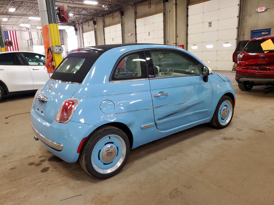2015 Fiat 500 VIN 3C3CFFER9FT716577 COPART salvage auction — SIDE, Mn - Cert Of Title-Prior Salvage, sold $3,800 on 2026-08-06 (photo 3)