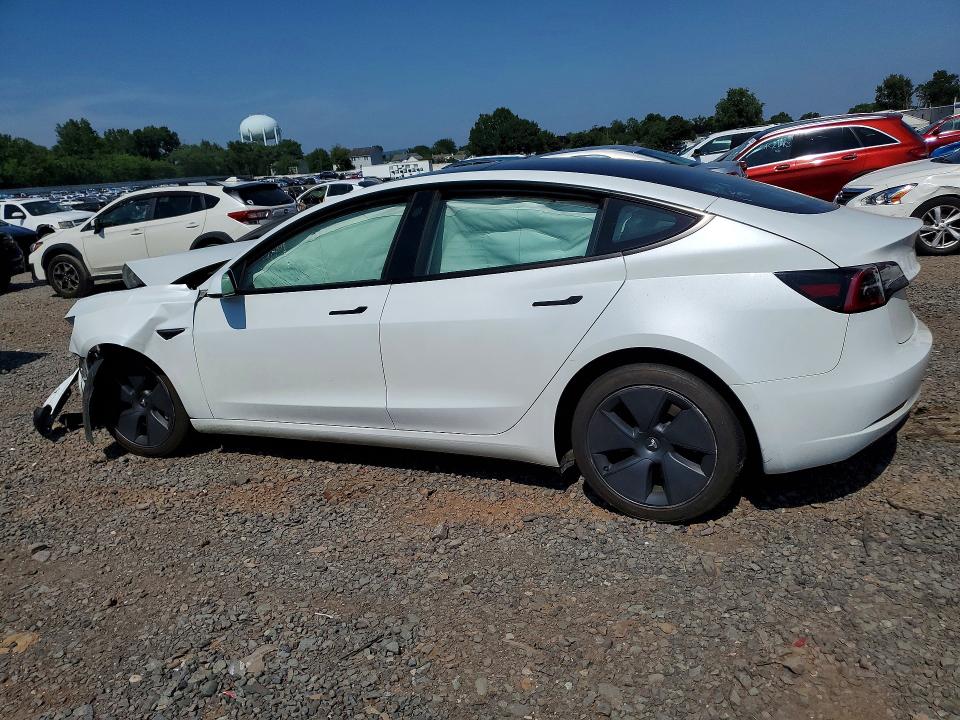 2022 Tesla Model 3 VIN 5YJ3E1EA8NF357084 COPART salvage auction — FRONT END, Nj - Certificate Of Title, sold $2,700 on 2026-07-31 (photo 2)