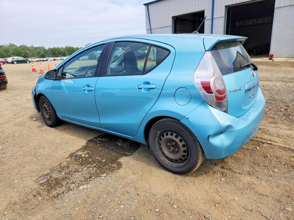 2013 Toyota Prius c VIN JTDKDTB35D1031718 COPART salvage auction — WATER/FLOOD, NJ - CERT OF TITLE-SALVAGE FLOOD (P), sold $625 on 2026-07-22 (photo 2)