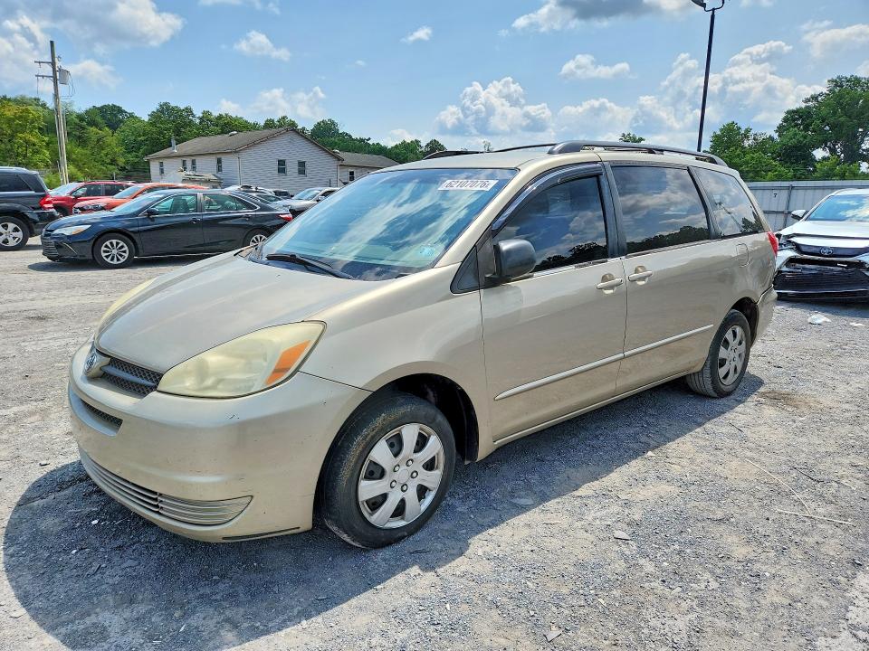 2005 Toyota Sienna VIN 5TDZA23C95S295920 COPART salvage auction — REAR END, Pa - Certificate Of Salvage, sold $175 on 2026-07-30 (photo 1)