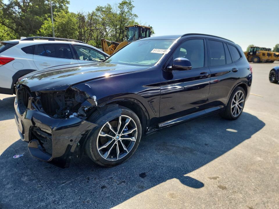 2021 BMW X3 VIN 5UXTY9C09M9E10174 COPART salvage auction — FRONT END, PA - CERTIFICATE OF SALVAGE, sold $14,900 on 2026-07-28 (photo 1)