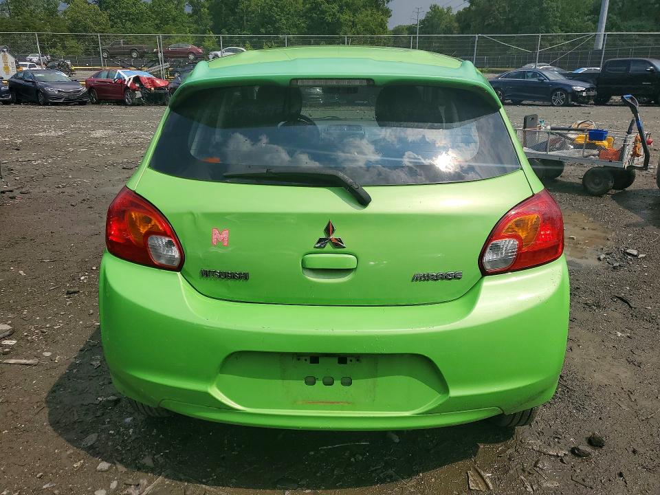 2014 Mitsubishi Mirage VIN ML32A3HJ2EH006771 COPART salvage auction — SIDE, Md - Cert Of Salvage > 75% Damage, sold $200 on 2026-07-28 (photo 6)