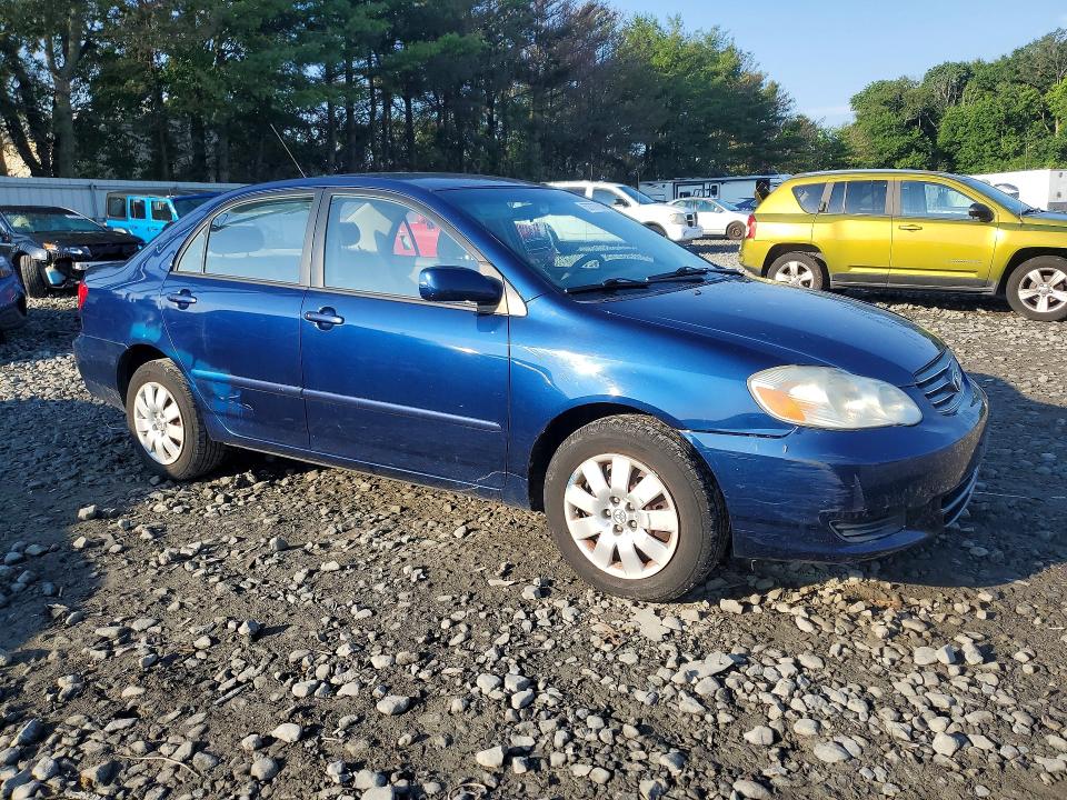2003 Toyota Corolla VIN JTDBR32EX30044861 COPART salvage auction — SIDE, Nj - Cert Of Title-Salvage, sold $925 on 2026-07-29 (photo 4)