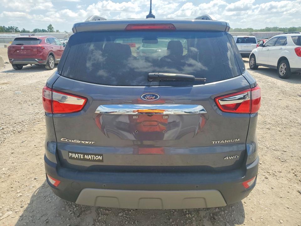 2020 Ford Ecosport VIN MAJ6S3KL5LC358250 COPART salvage auction — NORMAL WEAR, Va - Certificate Of Title, sold $1,400 on 2026-07-23 (photo 6)