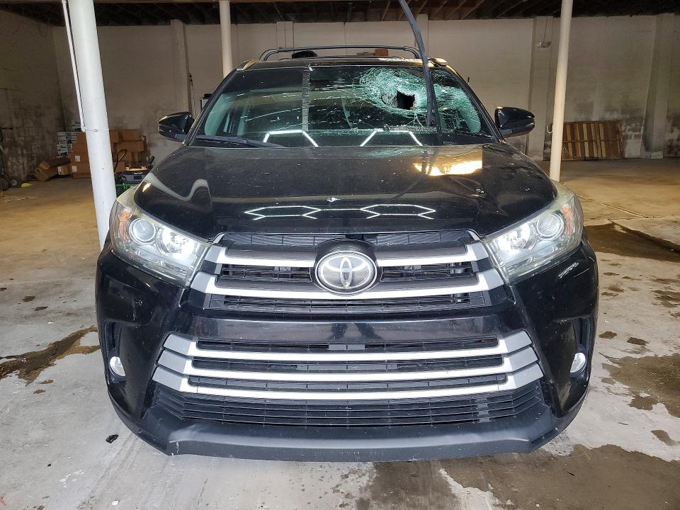 2018 Toyota Highlander VIN 5TDJZRFHXJS914766 COPART salvage auction — FRONT END, Ky - Cert Of Title-Salvage, sold $12,000 on 2026-08-21 (photo 5)
