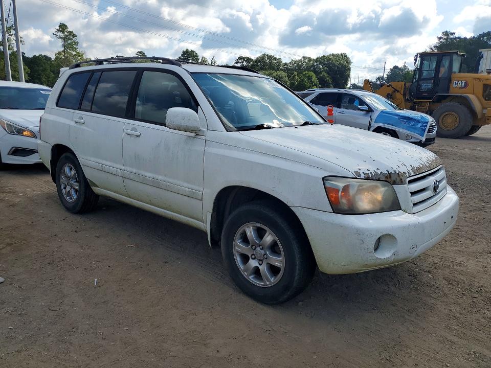 2007 Toyota Highlander VIN JTEGP21A770147659 COPART salvage auction — SIDE, LA - CERTIFICATE OF TITLE, sold $850 on 2026-07-10 (photo 4)