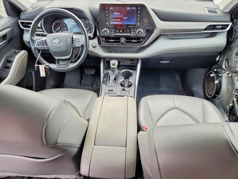 2022 Toyota Highlander VIN 5TDGZRBH8NS172650 COPART salvage auction — FRONT END, Ny - Mv-907A Salvage Certificate, sold $11,100 on 2026-08-21 (photo 8)