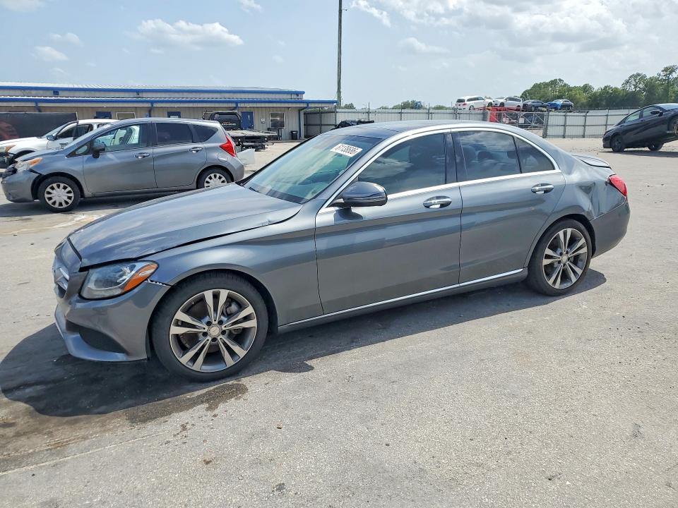 2017 Mercedes-benz C-klasse VIN WDDWF4JB1HR219966 COPART salvage auction — FRONT END, Fl - Cert Of Title Slvg Rebuildable, sold $3,100 on 2026-08-06 (photo 1)