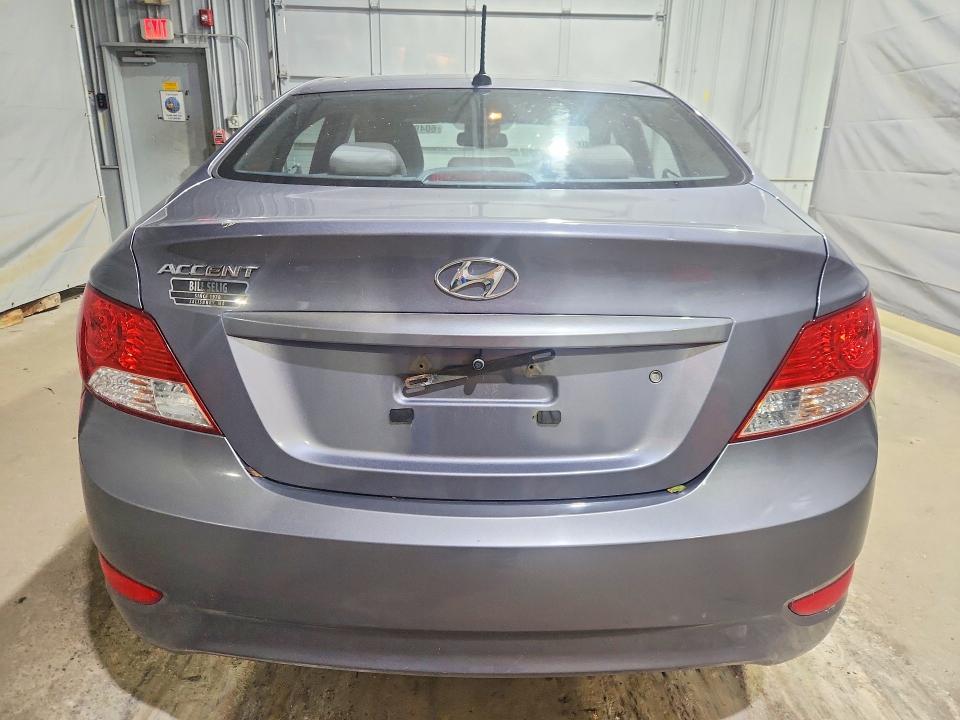 2013 Hyundai Accent VIN KMHCU4AEXDU468914 COPART salvage auction — FRONT END, Ma - Cert Of Title-Reconstrctd Coll, sold $90 on 2026-07-28 (photo 6)