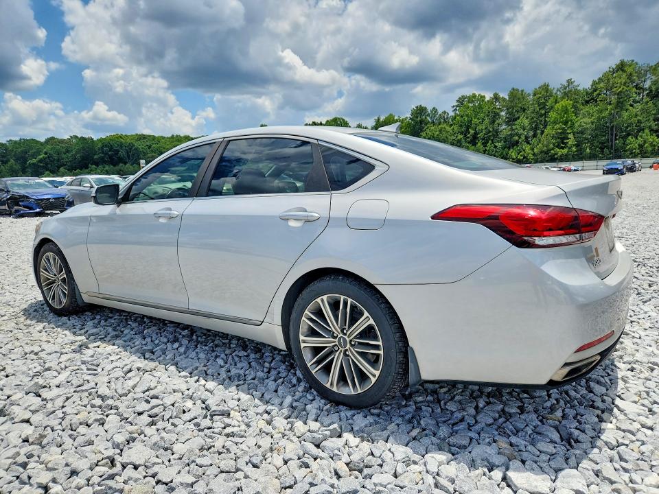 2018 Genesis G80 VIN KMHGN4JE0JU235215 COPART salvage auction — FRONT END, Ga - Certificate Of Title, sold $1,250 on 2026-07-28 (photo 2)