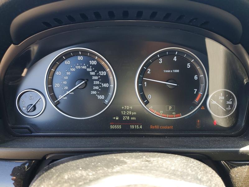 2012 BMW 5 series VIN WBAFR9C50CDV58503 COPART salvage auction — FRONT END, Ca - Salvage Certificate, sold $2,050 on 2026-08-03 (photo 9)