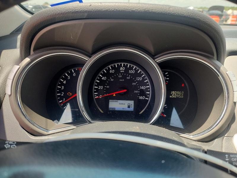 2013 Nissan Murano VIN JN8AZ1MU0DW202521 COPART salvage auction — REAR END, Tx - Salvage Vehicle Title, sold $325 on 2026-07-23 (photo 9)