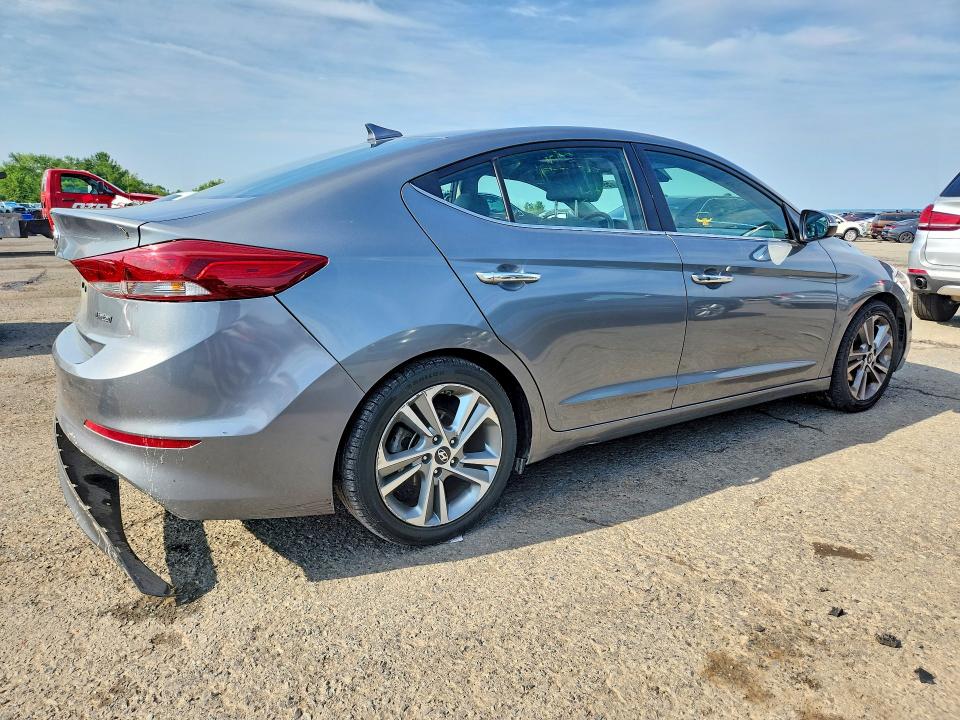 2017 Hyundai Elantra VIN KMHD84LF6HU355739 COPART salvage auction — REAR END, Pa - Certificate Of Salvage, sold $4,200 on 2026-07-17 (photo 3)