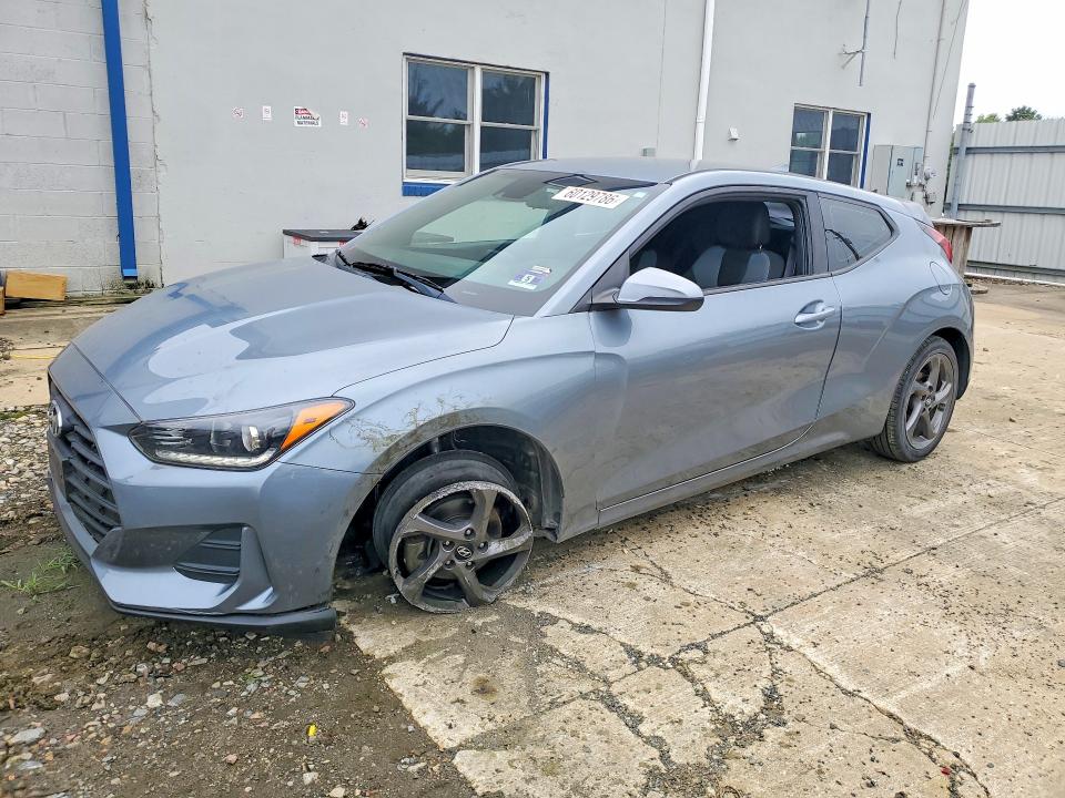 2019 Hyundai Veloster VIN KMHTG6AF1KU017962 COPART salvage auction — UNDERCARRIAGE, Nj - Cert Of Title-Salvage, sold $2,100 on 2026-07-22 (photo 1)