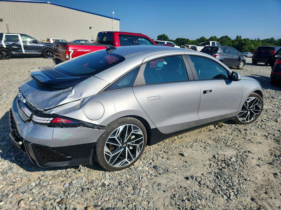 2023 Hyundai Ioniq 6 VIN KMHM34AA5PA026598 COPART salvage auction — REAR END, Ga - Cert Of Title-Salvage, sold $2,450 on 2026-07-30 (photo 3)