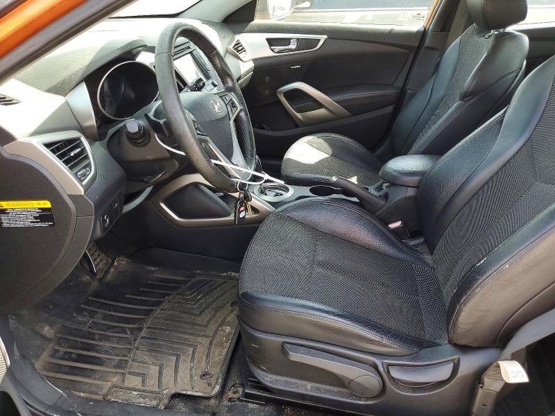 2013 Hyundai Veloster VIN KMHTC6AD2DU087127 COPART salvage auction — REAR END, PA - CERTIFICATE OF SALVAGE, sold $375 on 2026-07-24 (photo 7)