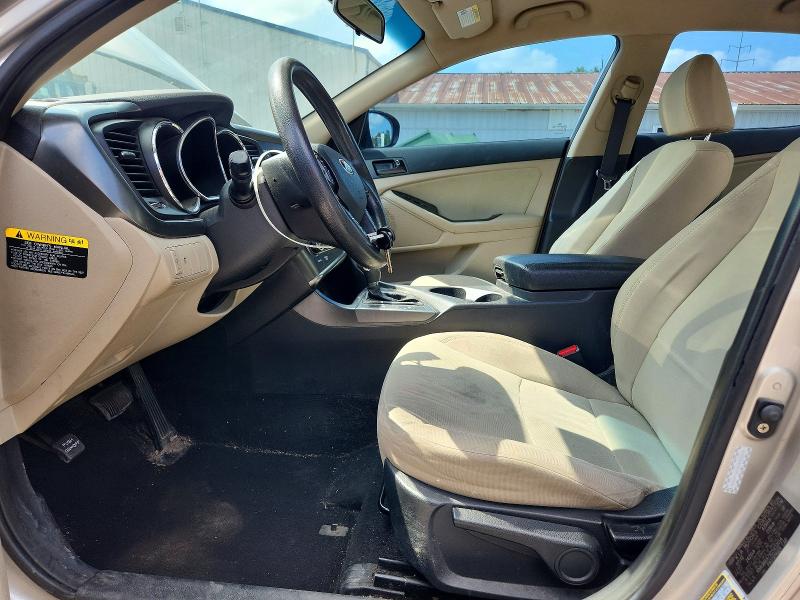 2013 Kia Optima VIN KNAGM4A7XD5433014 COPART salvage auction — VANDALISM, Oh - Certificate Of Title, sold $500 on 2026-07-17 (photo 7)
