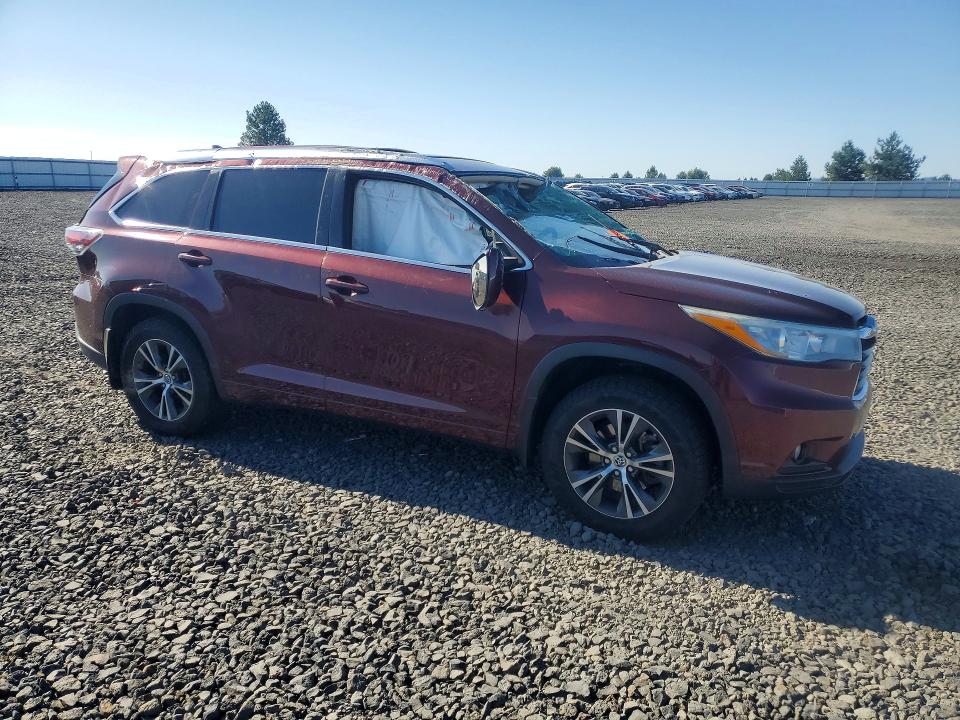 2016 Toyota Highlander VIN 5TDJKRFH7GS271838 COPART salvage auction — SIDE, Wa - Bill Of Sale, sold $200 on 2026-07-22 (photo 4)