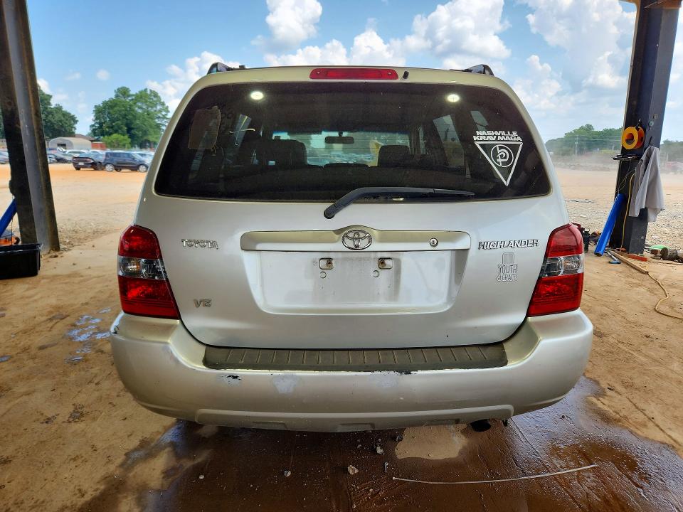 2007 Toyota Highlander VIN JTEDP21A670139765 COPART salvage auction — FRONT END, Tn - Certificate Of Title, sold $900 on 2026-07-08 (photo 6)