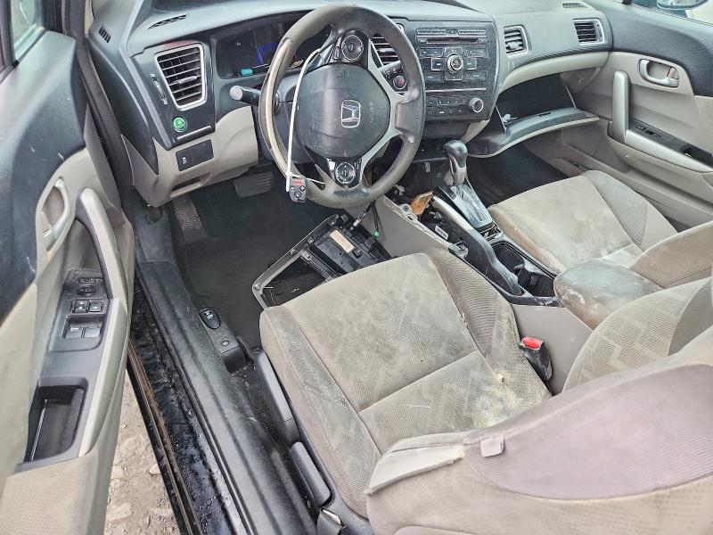 2013 Honda VIN 2HGFG3B55DH519922 COPART salvage auction — FRONT END, Pa - Certificate Of Salvage, sold $2 on 2026-07-22 (photo 8)