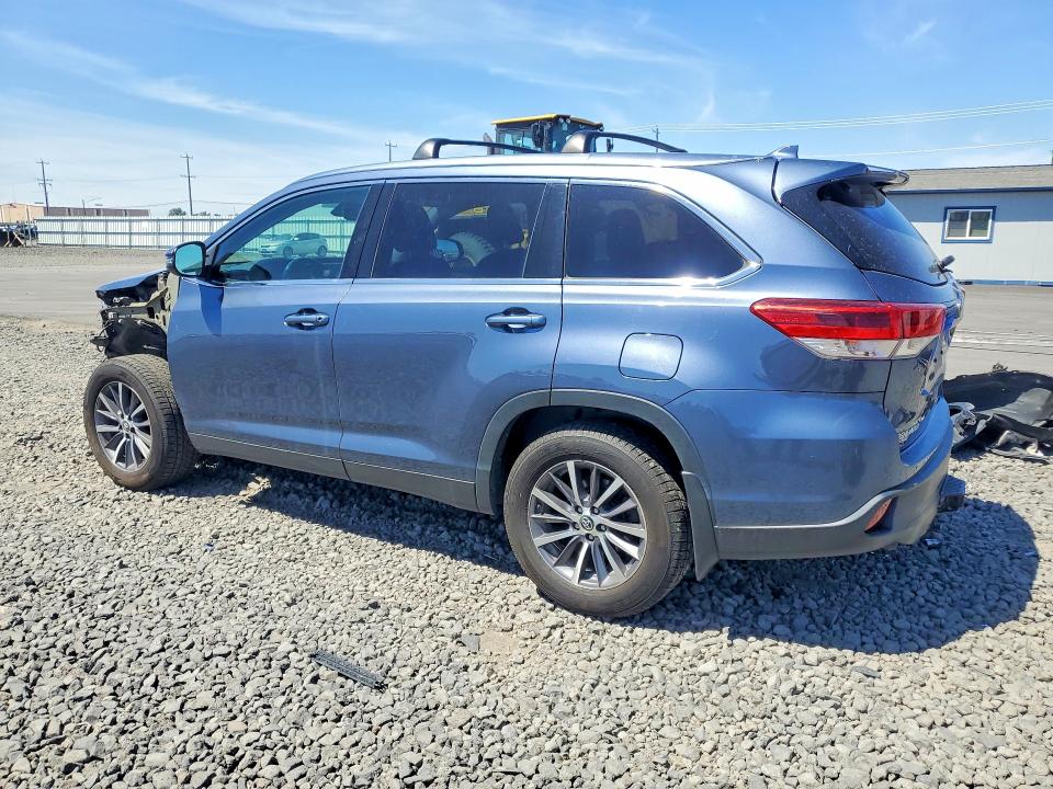 2019 Toyota Highlander VIN 5TDJZRFH5KS708949 COPART salvage auction — FRONT END, Wa - Bill Of Sale, sold $30 on 2026-07-22 (photo 2)