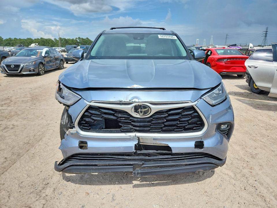 2020 Toyota Highlander VIN 5TDBZRBH0LS034074 COPART salvage auction — FRONT END, Az - Cert Of Title - Salvage, sold $9,800 on 2026-07-17 (photo 5)