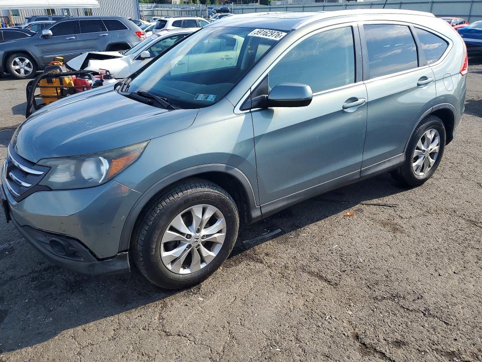 2012 Honda Cr-v VIN JHLRM4H74CC007530 COPART salvage auction — SIDE, Pa - Certificate Of Salvage, sold $2,900 on 2026-07-17 (photo 1)