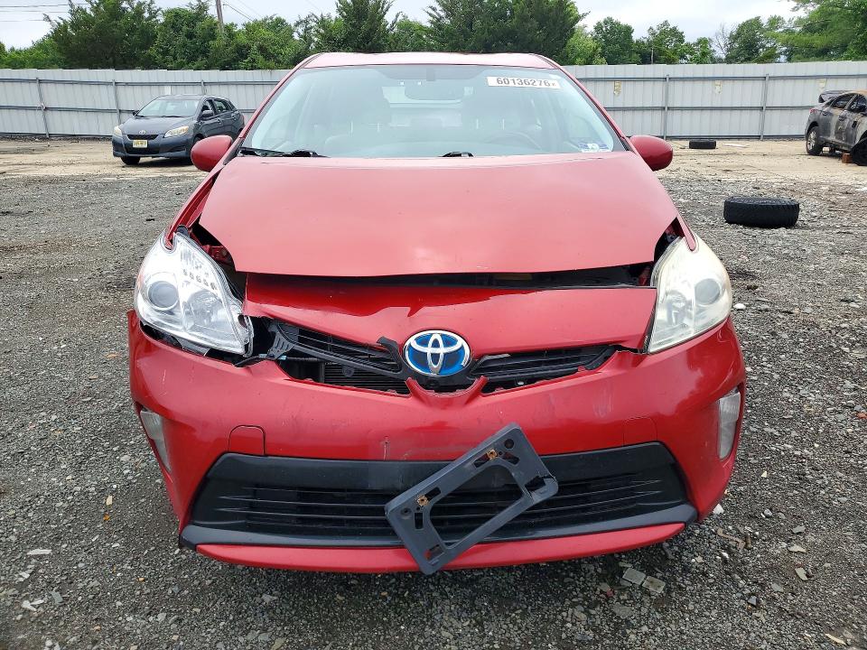 2013 Toyota Prius VIN JTDKN3DU7D1629327 COPART salvage auction — FRONT END, NJ - CERT OF TITLE-SALVAGE (P), sold $1,300 on 2026-07-08 (photo 5)