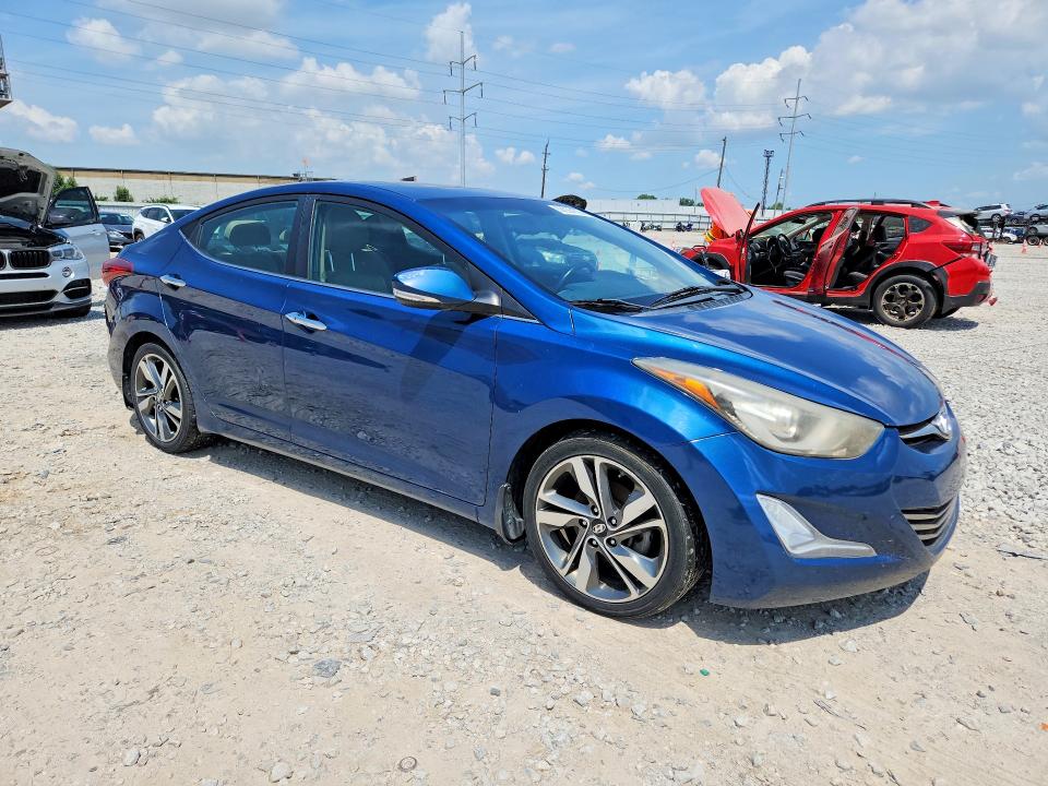 2014 Hyundai Elantra VIN KMHDH4AE2EU144267 COPART salvage auction — MINOR DENT/SCRATCHES, Salvage Title, sold $800 on 2026-07-17 (photo 4)