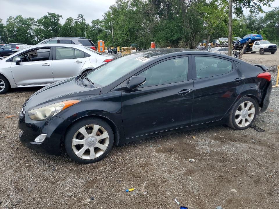 2012 Hyundai Elantra VIN KMHDH4AE6CU273951 COPART salvage auction — REAR END, Md - Certificate Of Title, sold $800 on 2026-07-14 (photo 1)