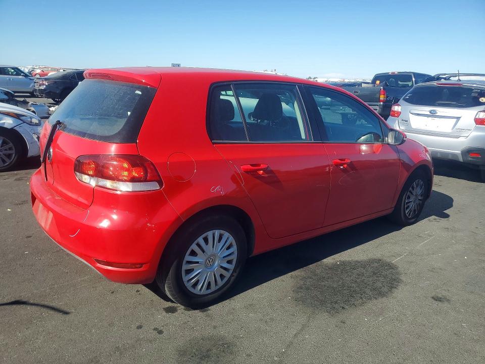 2012 Volkswagen Golf VIN WVWDB7AJ2CW241443 COPART salvage auction — FRONT END, Ca - Salvage Certificate, sold $1,600 on 2026-07-22 (photo 3)