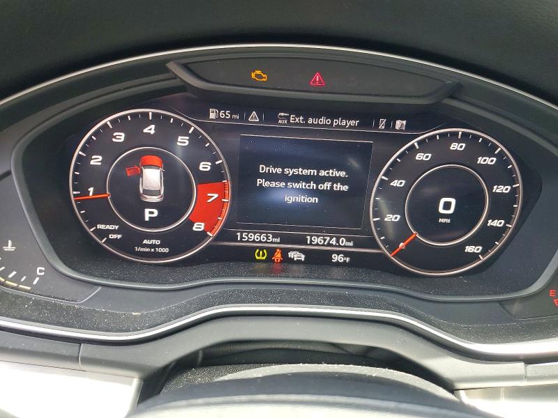 2018 Audi Sq5 VIN WA1C4AFY8J2182275 COPART salvage auction — REAR END, Fl - Certificate Of Title (P), sold $10 on 2026-07-28 (photo 9)
