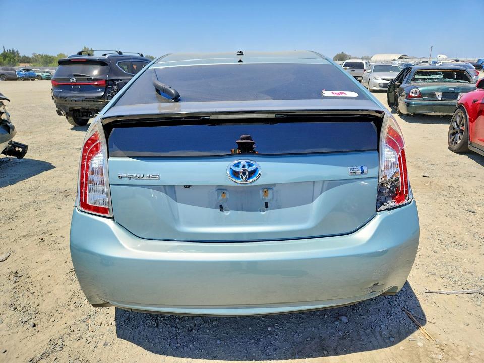 2015 Toyota Prius VIN JTDKN3DU6F1904348 COPART salvage auction — REAR END, Ca - Salvage Certificate, sold $475 on 2026-07-28 (photo 6)