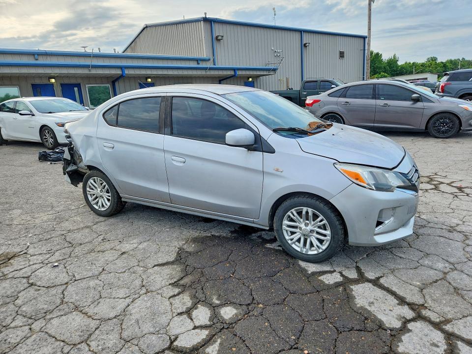 2021 Mitsubishi Mirage VIN ML32FUFJ4MHF03025 COPART salvage auction — REAR END, Tn - Salvage Certificate, sold $175 on 2026-07-21 (photo 4)