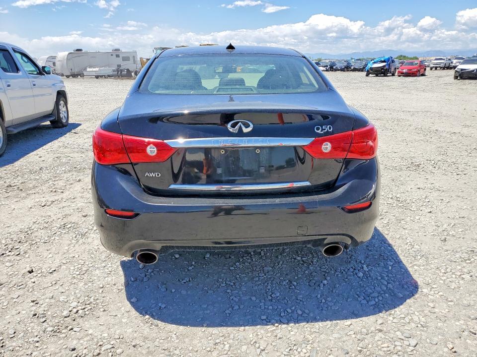 2014 Infiniti Q50 VIN JN1BV7AR4EM695179 COPART salvage auction — HAIL, Co - Certificate Of Title, sold $2,500 on 2026-07-26 (photo 6)