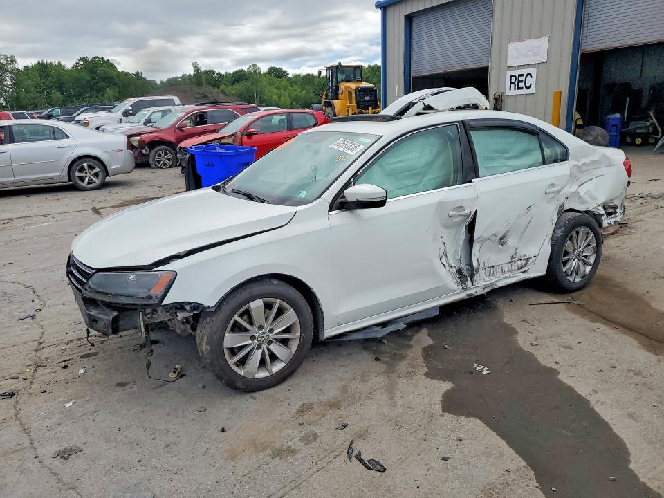 2015 Volkswagen Jetta VIN 3VW3A7AJXFM262055 COPART salvage auction — ROLLOVER, Pa - Cert Of Salv-R=Reconstructed, sold $2 on 2026-08-19 (photo 1)